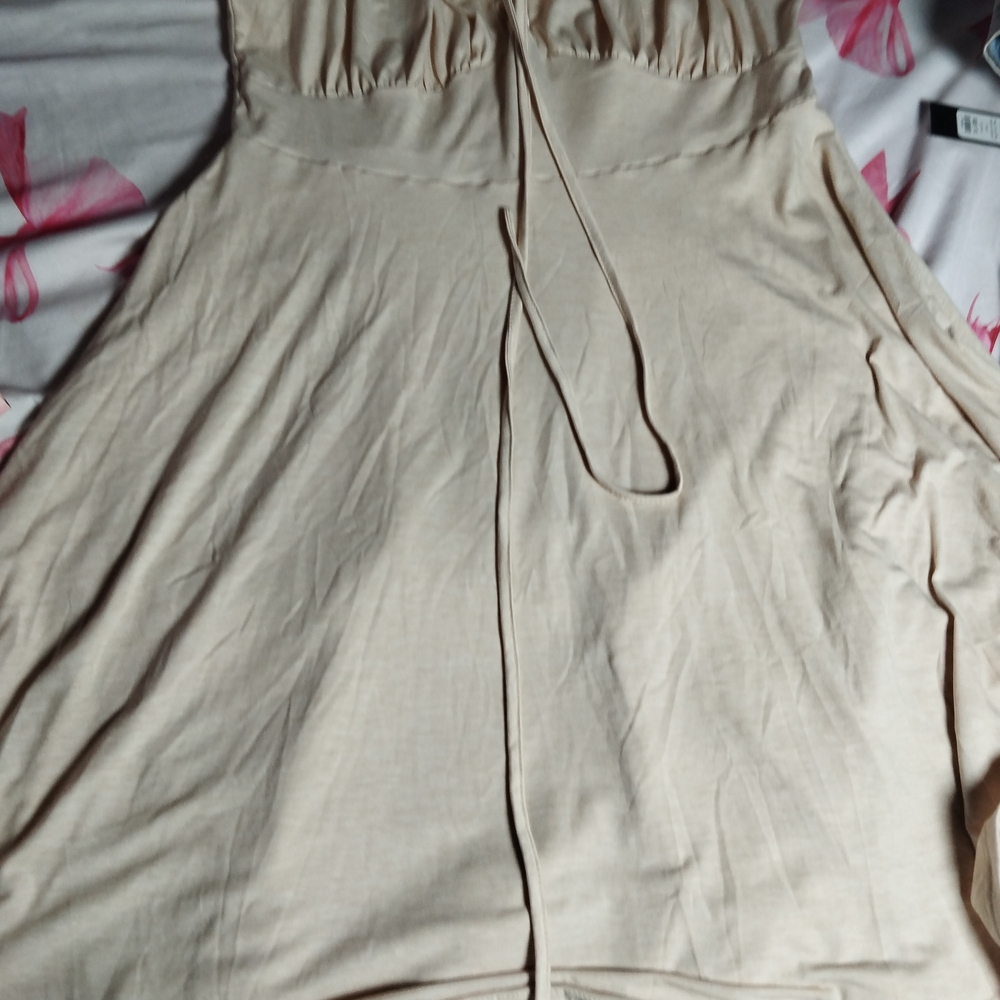 Elegant Cream Mini Dress